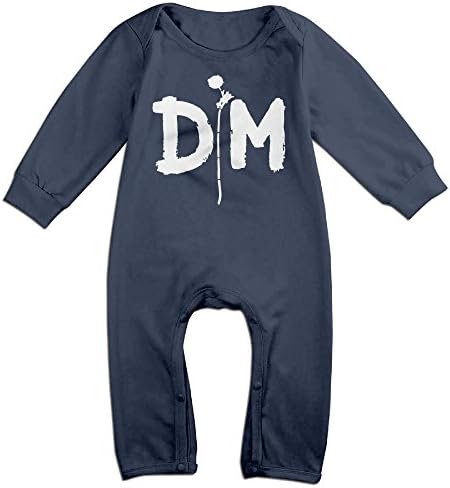 PCY Newborn Babys Boy's & Girl's Depeche DM Logo Mode Long Sleeve Baby Climbing Clothes For 6-24 Months Navy Size 12 Months