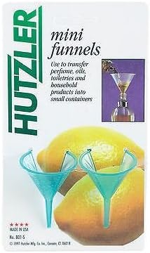Tiny Plastic Funnel Set Fill Perfume Bottles Easily Dishwasher Safe New