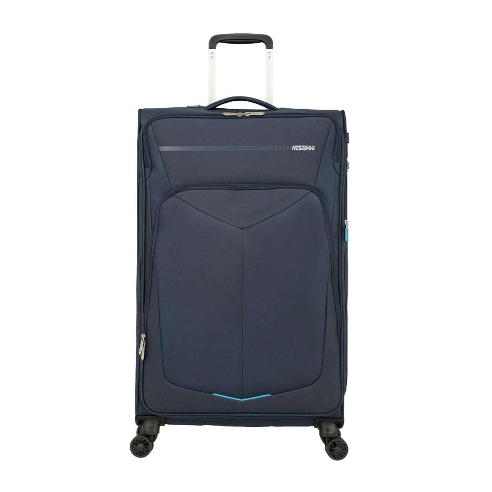American Tourister Summerfunk - Spinner L, Expandable Case, 79 cm, 109.5/119 L, Blue (Navy)