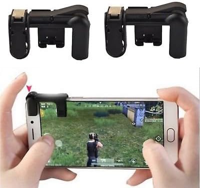 Mobile Game Controller(Newest Version), VTOSEN Sensitive Shoot and Aim Buttons L1R1 for PUBG/Knives Out/Fortnite/Rules of Survival, Cell Phone Game Controller Joystick for Android & iPhone IOS Phone