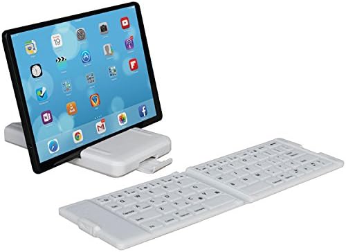 Waterproof Folding Bluetooth Keyboard, Rechargeable, Compatible with iOS and Andriod Devices, Including:IPad, iPhone 5, iPhone 6, Samsung Galaxy, Note
