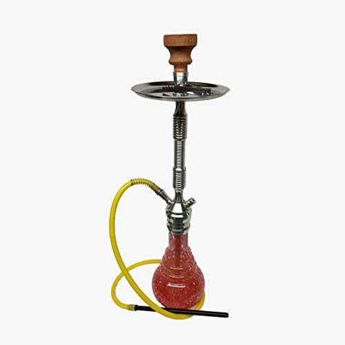 Hookah Set I Special High Quality I 3 Different Model - Large Size I with Pipe I SURPRİSE Gift … (Large, Transparent)