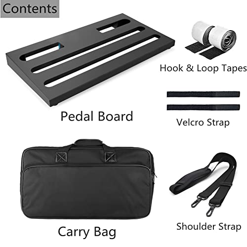 SOYAN Extra Large Guitar Pedal Board with Carrying Bag, 25.6" x 11.9