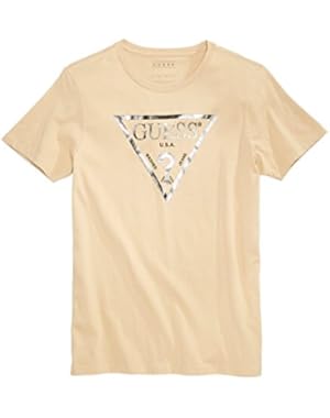 Men's Faux Stitch Triangle Logo T-Shirt