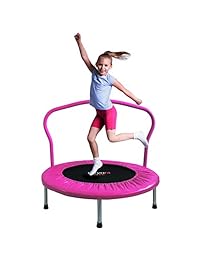 ATIVAFIT 36-Inch Folding Trampoline Mini Rebounder ,Suitable for Indoor and Outdoor use, for Two Kids with safty Padded Cover