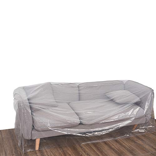 Topgreen Plastic Sofa Cover Couch Storage Cover 46 Inch By 134
