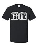 Problem Solved Funny Fishing T-Shirt Camping Hunting Husband Dad Gift Tee Shirt