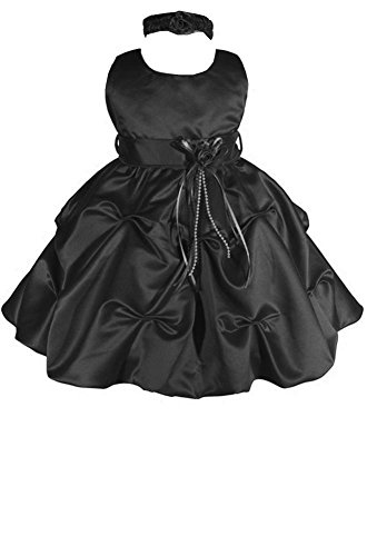 Amj Dresses Inc Baby Girls Black Flower Birthday Party Dress | Desertcart  Barbados