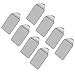 [8 Pack] Self Adhesive Hook, Cozime Bathroom 3M Self Adhesive Hook Bathroom 3M Self Adhesive Hook for Towel and Robe, Brushed Stainless Steel, No Drilling Holes, Brushed Stainless Steel, Heavy Duty