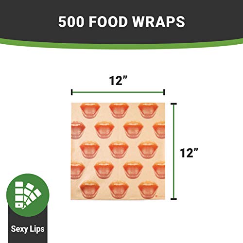 Restaurantware 12 Inch Deli Papers, 200 Sexy Lips Sandwich Wrapping