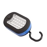 HSINI 27 LED Super Bright Compact Waterproof Home Work Light Worklight Bivouac Fishing Camping Hiking Tent Lamp Lantern Flashlight w/ Hanging Hook Blue