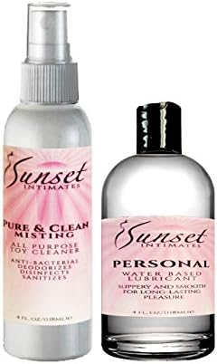 Sunset Intimates 4 oz. Lube &amp; Toy Cleaner Kit Combo
