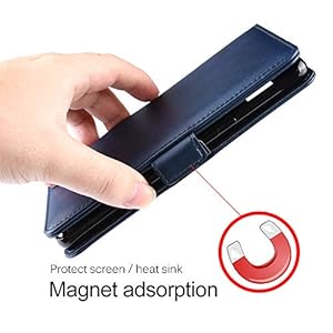 HAOYE Cover per Oppo A9 2020, Pelle Premium Doppia Chiusura Magnetica a Scatto con [Flip Stand/Card Slot] PU Cover Case… - immagine 5