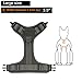 ICEFANG Tactical Dog Harness,Large Size, 2X Metal Buckle,Working Dog MOLLE Vest with Handle,No Pulling Front Leash Clip,Hook and Loop Panel
