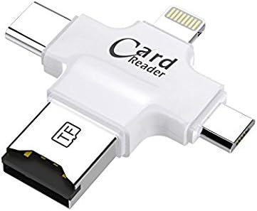 HOISTAC Multipurpose USB Stick USB 3.0 Flash Drive Mini External Storage Memory Expansion with Lightning Connector for Android,iPhone,iPad,Mac,White