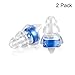 Noise Cancelling Earplugs, Bienmonde Reusable 16db NRR Filters High Fidelity Hearing Protection Earplugs for Sleeping Concerts Constructions Motorcycles Travels Music Festivals (2 Pair, Blue)