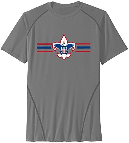 BSA Boy Scouts Of America Logo Men's Sport Training T-shirt XL DeepHeather