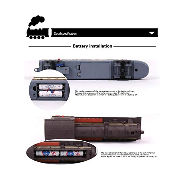 Seciie 1/87 Modelleisenbahn Set, Spur H0 Modelleisenbahn Lokomotive H0 Zug Modell für Modellbahn Einsteiger – Bild 7