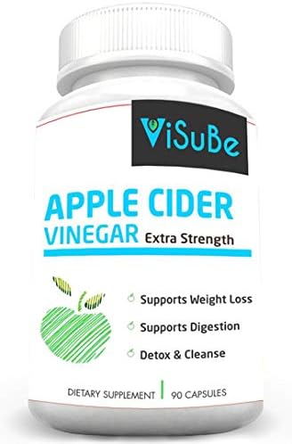 Apple Cider Vinegar Weight Loss Supplement - Detox, Cleanse Support Digestion Acv Pills Keto Diet for Women and Men Extra Strength - 90 Capsules Fat Burning Vitamins with Spirulina Bonus eBook