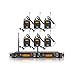 XTUGA RW2080 UHF IEM Wireless in Ear Monitor System, 2 Channel Wireless in Ear Monitor System with in Earphones 6 Bodypacks, Wireless Range 300Ft, 40 Frequencies 572MHz-599Mhz