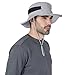 Tough Headwear Fishing Hat for Men & Women - Boonie Hat - Mens Beach Hat, Camping Hat, Gardening Hat, Outdoor Hat, Floppy Hat Light Gray
