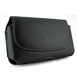 Leather Belt Clip Pouch Cover for Cell Phone WITH Hybrid or Ballistic Case on it Motorola Moto E LTE fits with Hybrid or Ballistic Case on it