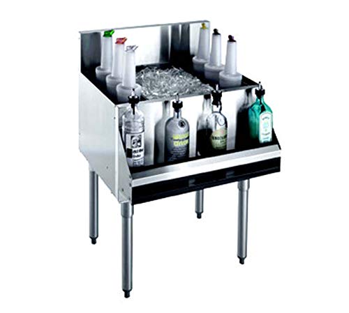 Krowne Metal KR18-24 Royal 1800 Series Underbar Ice Bin/Cocktail Unit 24"W x 19"D 80lb Capacity - Thumbnail 2