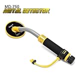 SHUOGOU 750 Underwater Metal Detector with Vibration and LCD Detection Indicator - PI Waterproof Probe Pulse Induction Technology Metal Detector Handheld Targeting Pinpointer