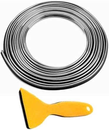 FIEMACH Universal Car Edging Trim Strips, Auto Interior Decor Strip Line Gap Filler Decorative, Car Interior DIY Gap Garnish Accessory for All Cars (5M/16.4FT)