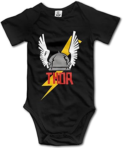 Baby Onesies Thor Superhero Logo Short Sleeve Baby Coveralls