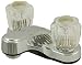Two Handle Chrome Lavatory Faucet Plastic Non-Metalic for all Recreational Vehicles, Travel Trailers, Motorhomes, and 5th Wheels - By PlumbUSA
