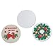 Souarts Round 2 Holes Christmas Wood Buttons Santa Claus Garland Father Gift 35mm Pack of 50pcs