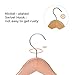 JS HANGER Wooden Coat Hangers, 10 Pack Wood Bridal Dress Hangers, Premium Wooden Shirt Hangers with Notched Shoulders and Anti-Rust Hook, Extra Smooth and Splinter Free Natural Finish