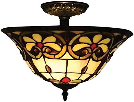 Dale Tiffany TH14259 Reservoir Semi Flush Mount, Tiffany Bronze