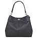 COACH LEXY PEBBLE LEATHER SHOULDER BAG LIGHT GOLD/BLACK, F28997, Large