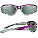 Bikershades Chrome and Pink Motorcycle Sunglasses Foam Padded with Anti Glare Smoke lenses for Women.
