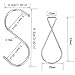 Maosifang 20 Pack S-Hooks S Shaped Hooks Hanging Hooks Hangers and Ceiling Hooks Ceiling Clips Squeeze Hangers Hooks for Home,Office,Classroom