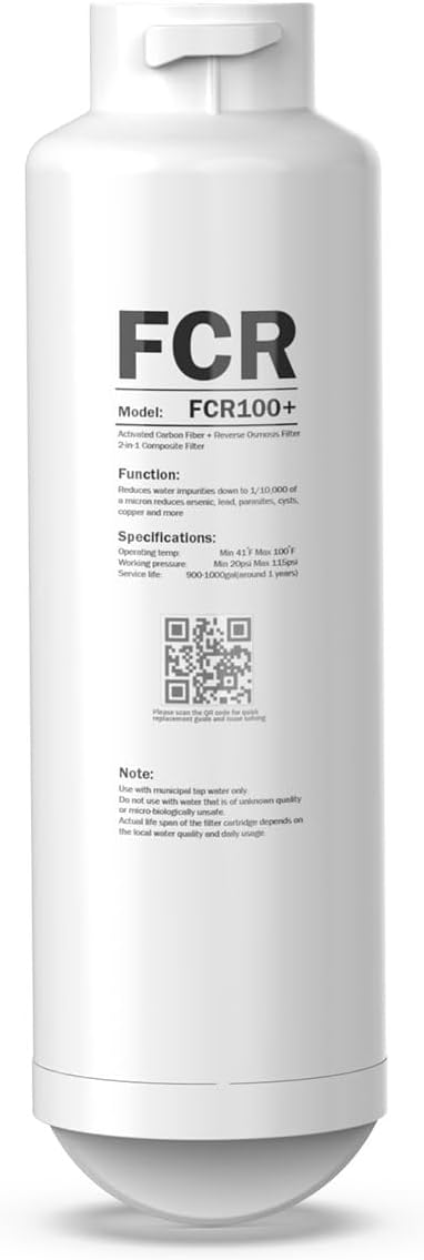 Frizzlife FCR100+ Replacement RO Membrane for WB99-H Countertop System