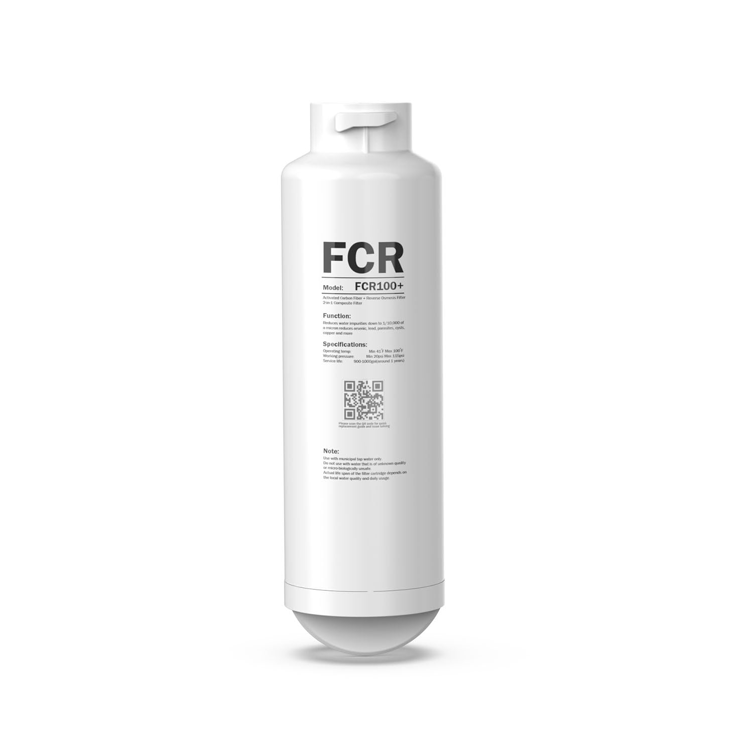 Frizzlife FCR100+ Replacement RO Membrane Filter Cartridge for WB99-H Countertop Reverse Osmosis Water Filter System