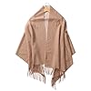 2 Tone Shawl Oversized Wrap Winter Warm Scarf cape Outdoor/Home/Office Unisex