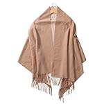 2 Tone Shawl Oversized Wrap Winter Warm Scarf cape Outdoor/Home/Office Unisex 2 Tone Shawl Oversized Wrap Winter Warm Scarf cape Outdoor/Home/Office Unisex