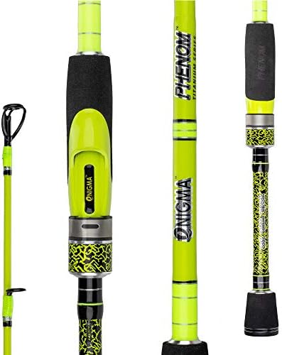 Enigma Fishing Phenom Titanium Gen2 High-Performance Bass Fishing Rods, Japanese Toray High Modulus 30 Ton Graphite…