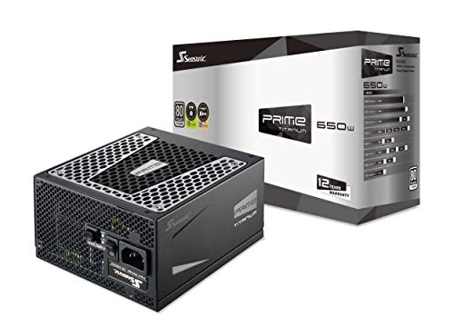 Seasonic Prime 650 Titanium SSR-650TR 650W 80+ Titanium ATX12V & EPS12V Full Modular 135mm FDB Fan Power On Self Tester 12 Year Warranty Power Supply