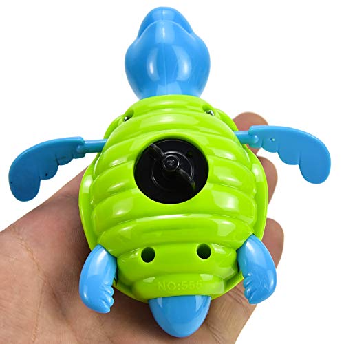 AQUEENLY 6 Pack Bath Swimming Turtle Toy, Wind Up Bath Toys for Toddlers Baby, Pool Bathtub Water Toy Turtle for Boys Girls - Thumbnail 5
