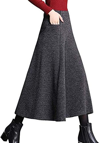 [ニーマンバイ］きれいめ フレア キュロット ガウチョ パンツ a ライン ミモレ丈 スカート 風 厚手 レディース S~3XL