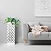 NEX Umbrella Holder, Metal Umbrella Stand Rack Storage, with Drip Tray and Hooks, Square, White