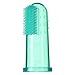Brilliant Baby Finger Toothbrush - Silicone Gum Massager - Age 3 Months Old and Up, Dental Hygiene Essentials for Newborns through Toddler, Green, 1 Count (00553_GRN)