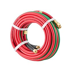 VEVOR Oxygen Acetylene Hose, 1/4-Inch x 25FT Oxy