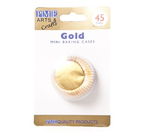 PME Mini Gold Baking Cupcake Cases 35mm Base