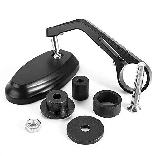 Krtopo 1 STUKS 7/8 22 MM Motor Achteruitkijkspiegels Zwart Universeel Stuur Bar End Spiegel Zijspiegel voor Scooter. - Image 5
